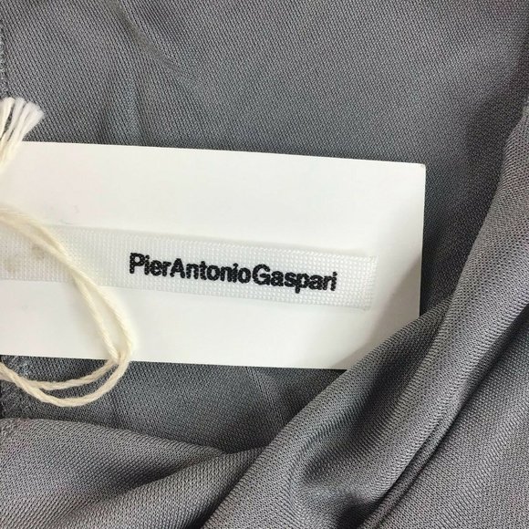 Pier Antonio Gaspari Womens Flared Leg Pants Gray Size Small - Picture 8 of 10